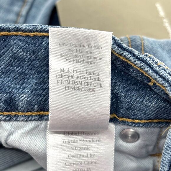Everlane Women 30 Curvy Cheeky Jean High Rise Crop Straight Sky Blue NWT - Picture 7 of 12